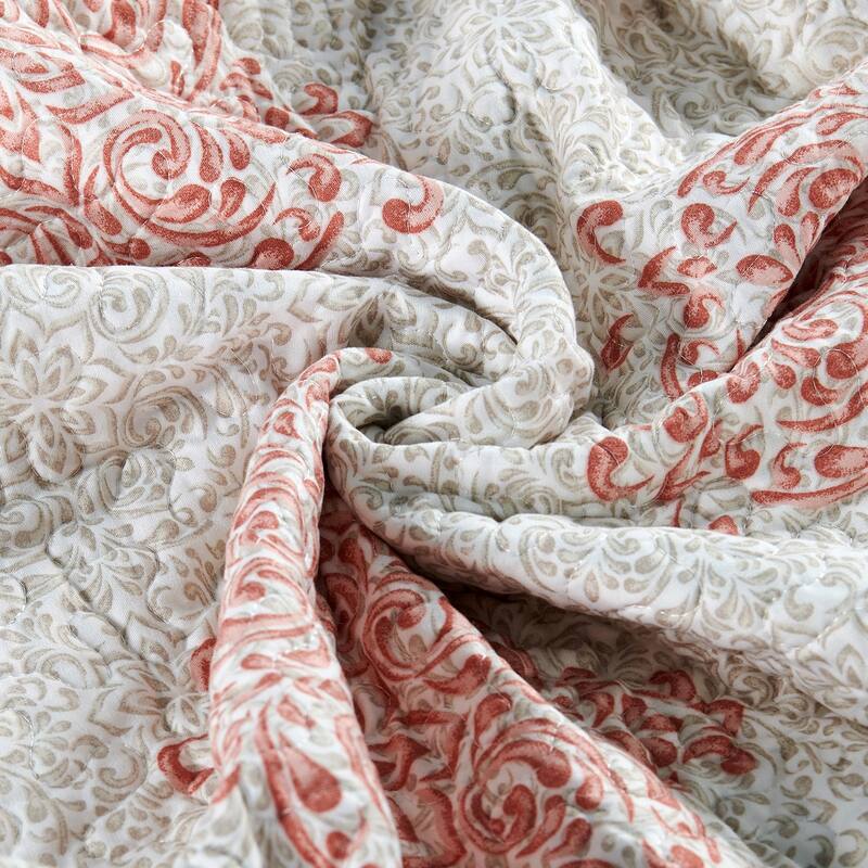 Serenta 6-piece Chelsea Printed Microfiber Quilts Coverlet Set