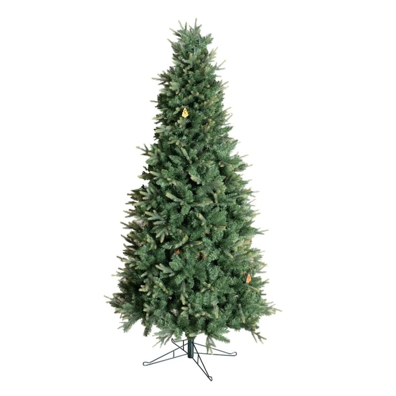 6.5/7.5/8.5FT Slim Green Artificial Christmas Tree with Metal Stand