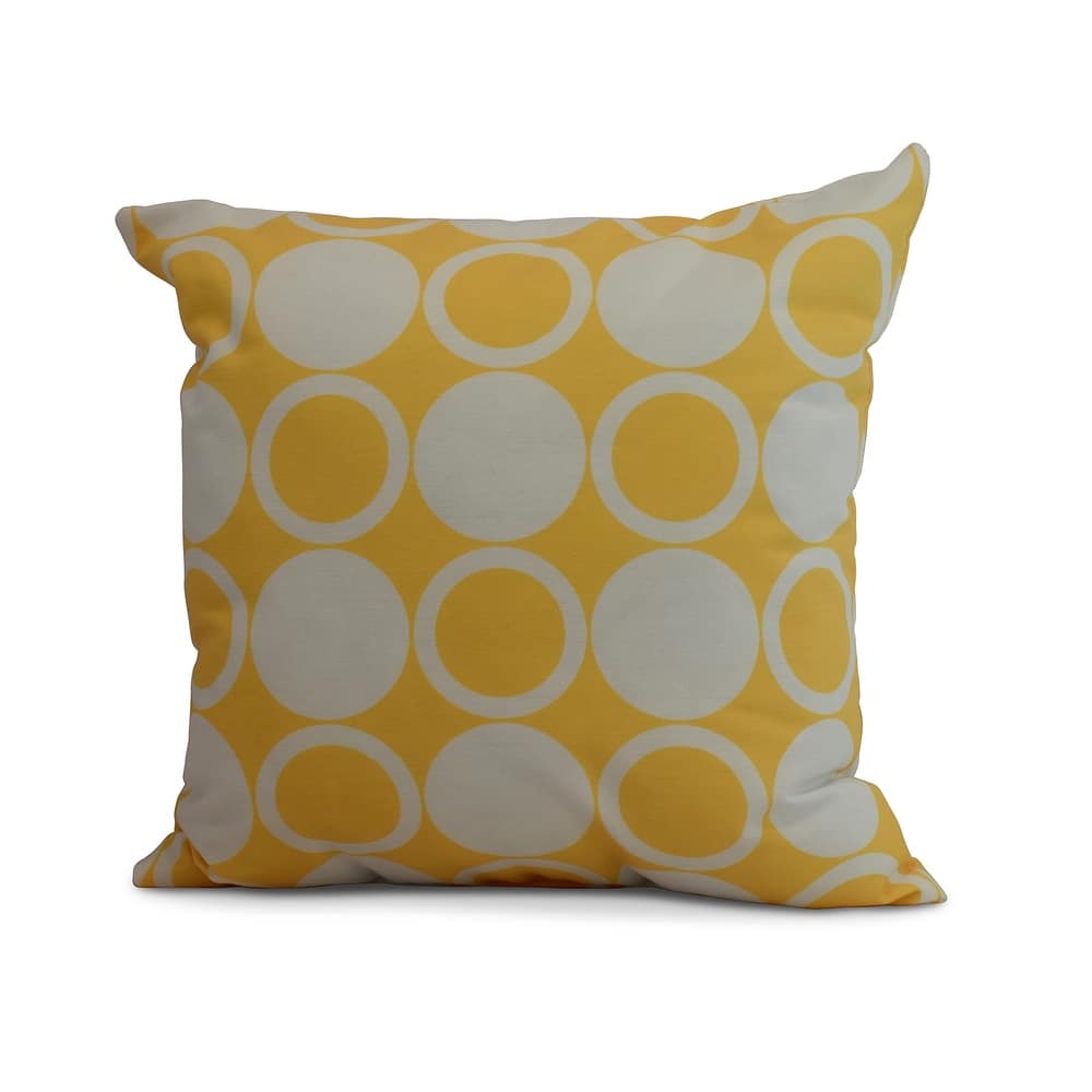 20 x 20 Inch Small Modcircles Geometric Print Outdoor Pillow