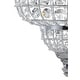 preview thumbnail 12 of 13, Juliette 12" Crystal/Metal LED Chandelier Pendant, Chrome by JONATHAN Y