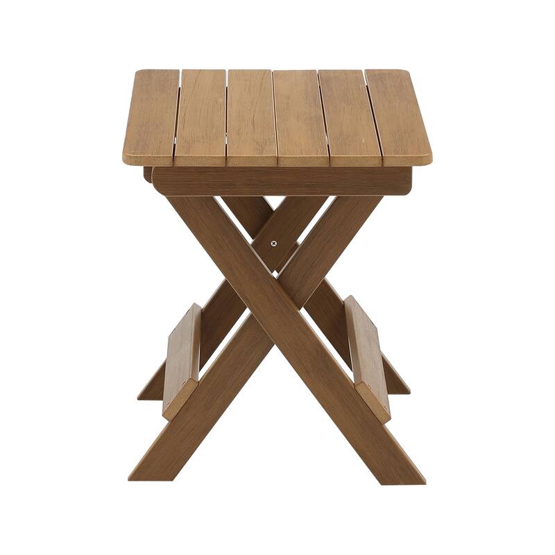 Outdoor Foldable Table Chairs Set (2 Chairs & Table), Set of 3