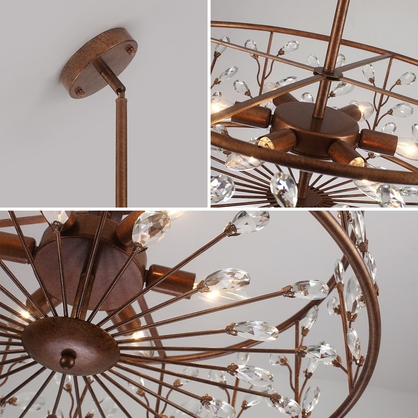 Bronze drum chandelier cheap