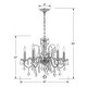 preview thumbnail 5 of 7, Crystorama Lighting Group Butler 5 Light 23" Wide Crystal Chandelier