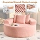 preview thumbnail 18 of 43, XIZZI Modern Round Plush Lounge Sofa with Cushions