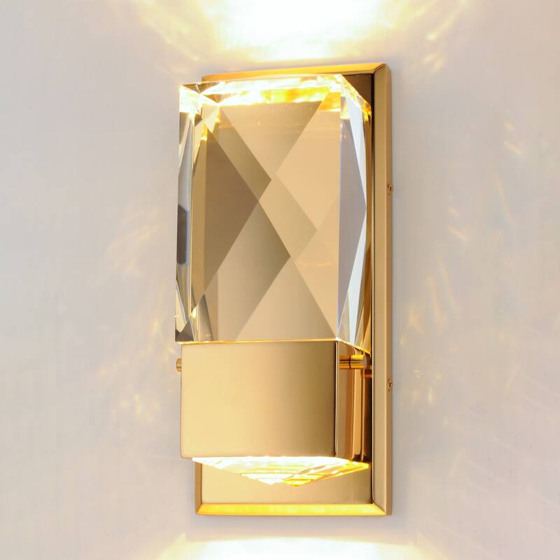 Studio M SM23642 Empire 11" Tall LED Wall Sconce with Beveled Crystal