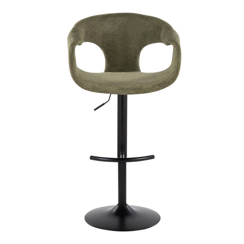 Porch & Den Saurya Adjustable Bar Stool with Rounded T Footrest (Set of 2)