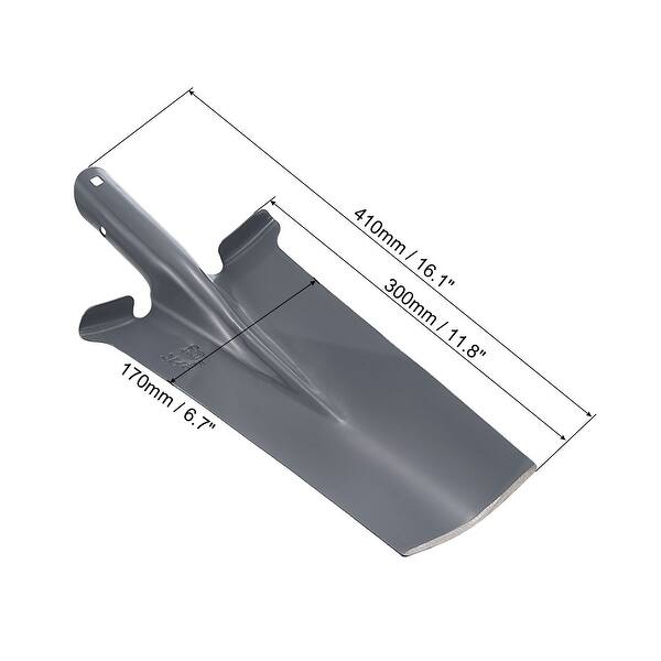 slide 3 of 5, 16 Inch Deep Digging Shovel Garden Hand Shovel Sturdy Build Fireplace Spade - Grey Grey