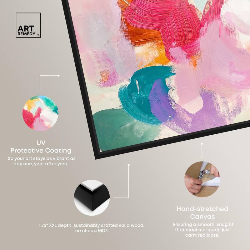 Pastel Riot I Colorful Canvas by Art Remedy