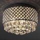 preview thumbnail 14 of 20, Ellen 3-Light Crystal Drops/Metal ,LED Flush Mount, by JONATHAN Y