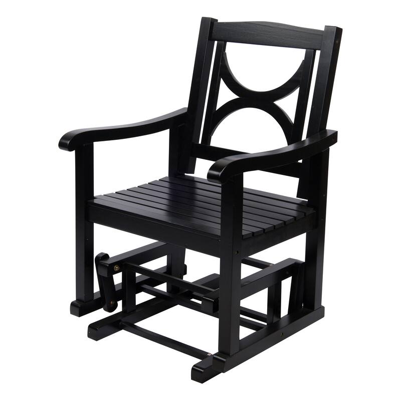 Hampton Royal Rocking Glider Chair - Black