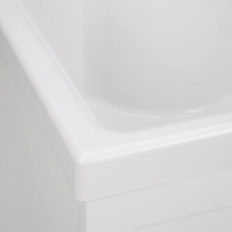 WYNDENHALL Lindor Transitional Laundry Cabinet with Faucet and Sink