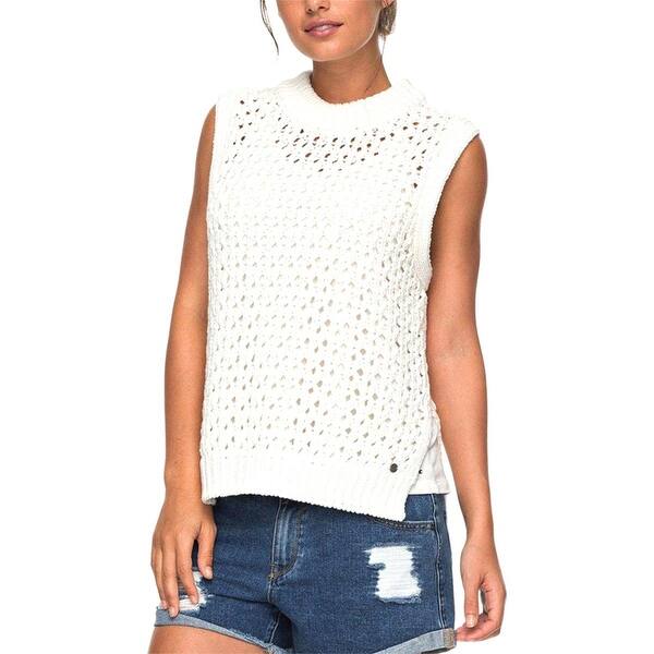 Shop Roxy Womens Juniors Pullover Sweater Sleeveless Open Stitch
