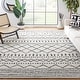 preview thumbnail 52 of 166, SAFAVIEH Arizona Shag Lotta Moroccan 1.2-inch Thick Rug 10' x 14' - Ivory/Black - Rectangle