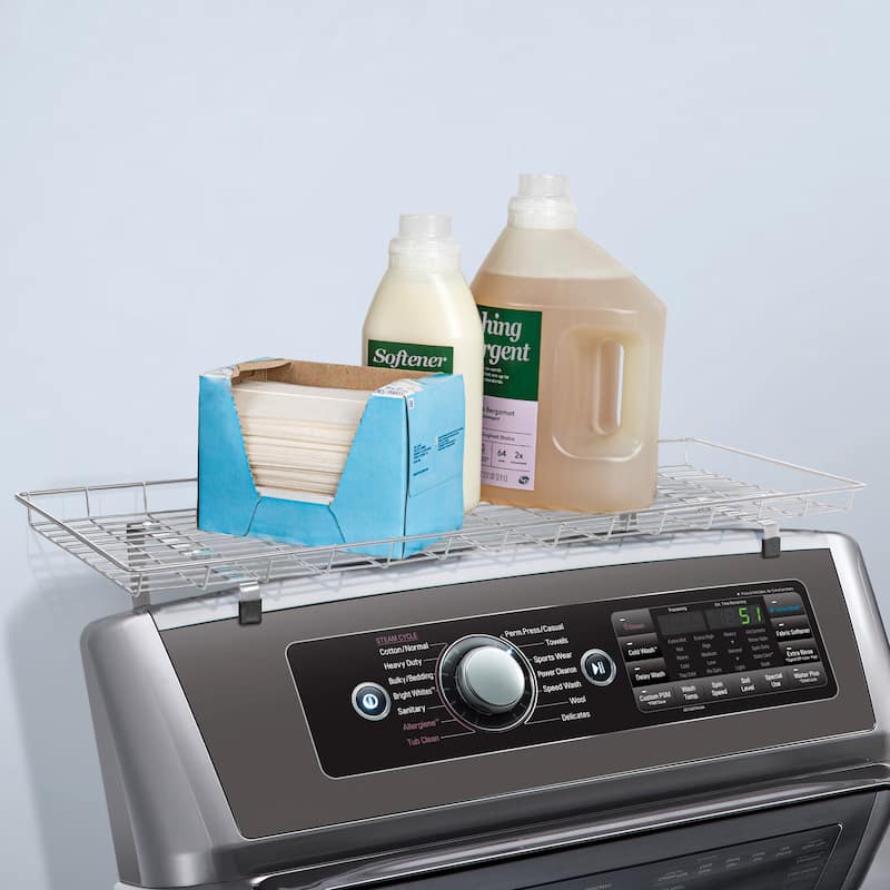 Household Essentials Rear Display Over-The-Washer Storage Shelf - 1.0"L x 26.5"W x 10.0"H