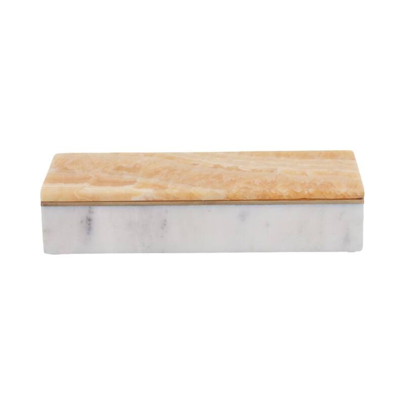 Marble Decorative Storage Box Lidded Keepsakes Jewelry Organizer