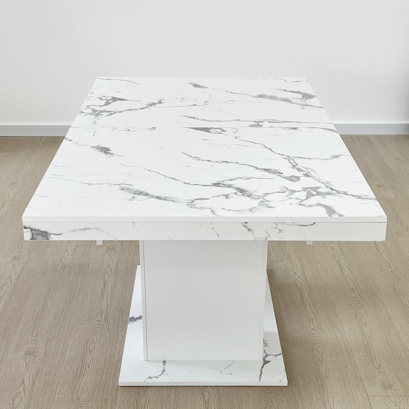 Modern Extendable Dining Table for 6-10