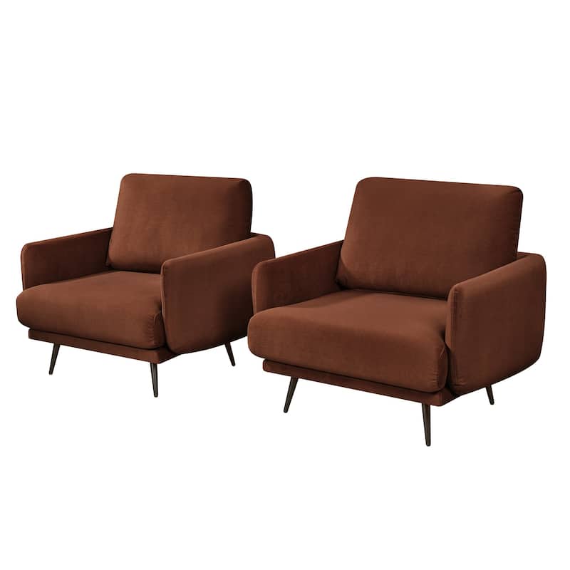 Karaka 37.5"W Oversized Armchair Leisure Sofa Accent Chair (Set of 2)