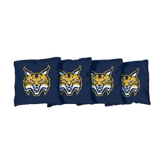 Quinnipiac University Bobcats Blue Cornhole Bags