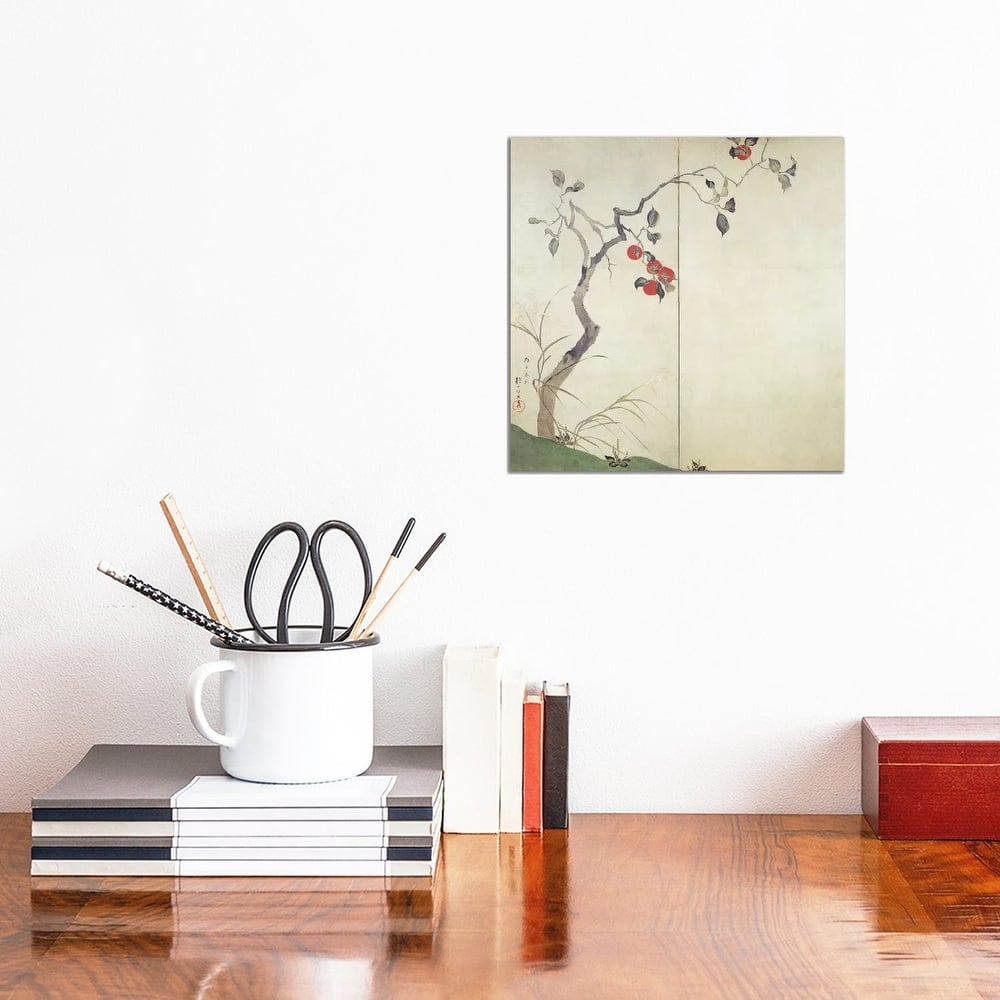iCanvas "Persimmon on Tree " by Sakai Hoitsu Canvas Print