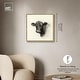 preview thumbnail 62 of 60, Darkness in Detail of Cow Canvas Animal Art Prints by Art Remedy