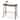 Costway Narrow End Side Sofa Table Stable Steel Frame for Living Room - 25.5'' x 12.5'' x 24.5''