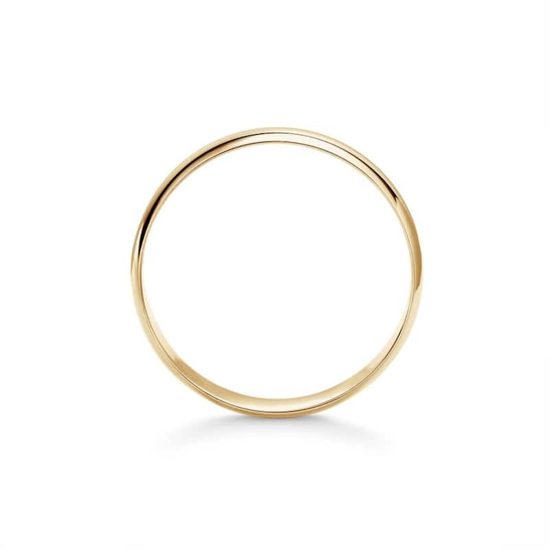 Clover Yellow Gold High-Polish Classic Wedding Band 4-6mm