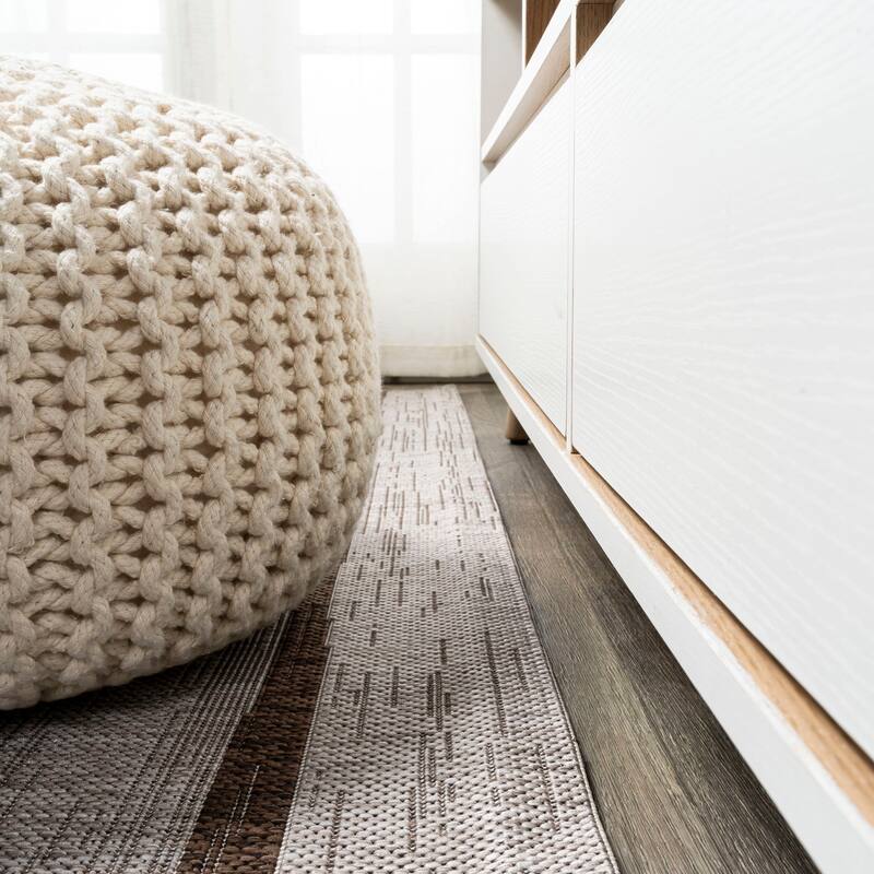 JONATHAN Y Andratx Berber Stripe Indoor/Outdoor Area Rug