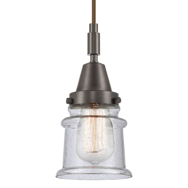 Innovations Lighting 447-1P-G184S Canton 5" Wide Mini Pendant with - Oil Rubbed Bronze