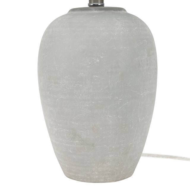 Nourison 23" Unglazed Ceramic Jar Table Lamp
