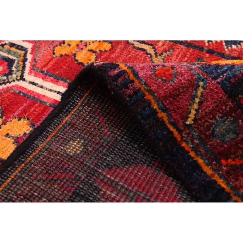 ECARPETGALLERY Hand-knotted Melis Red Wool Rug - 3'7 x 9'9