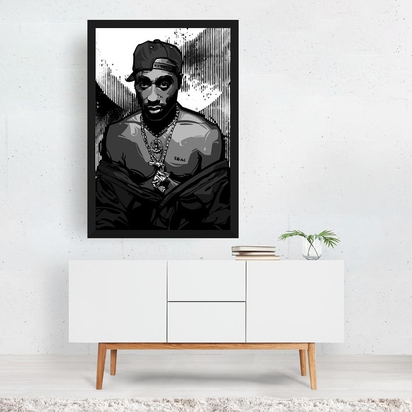 2Pac Illustrations Music Tupac Shakur Art Print/Poster - Bed Bath