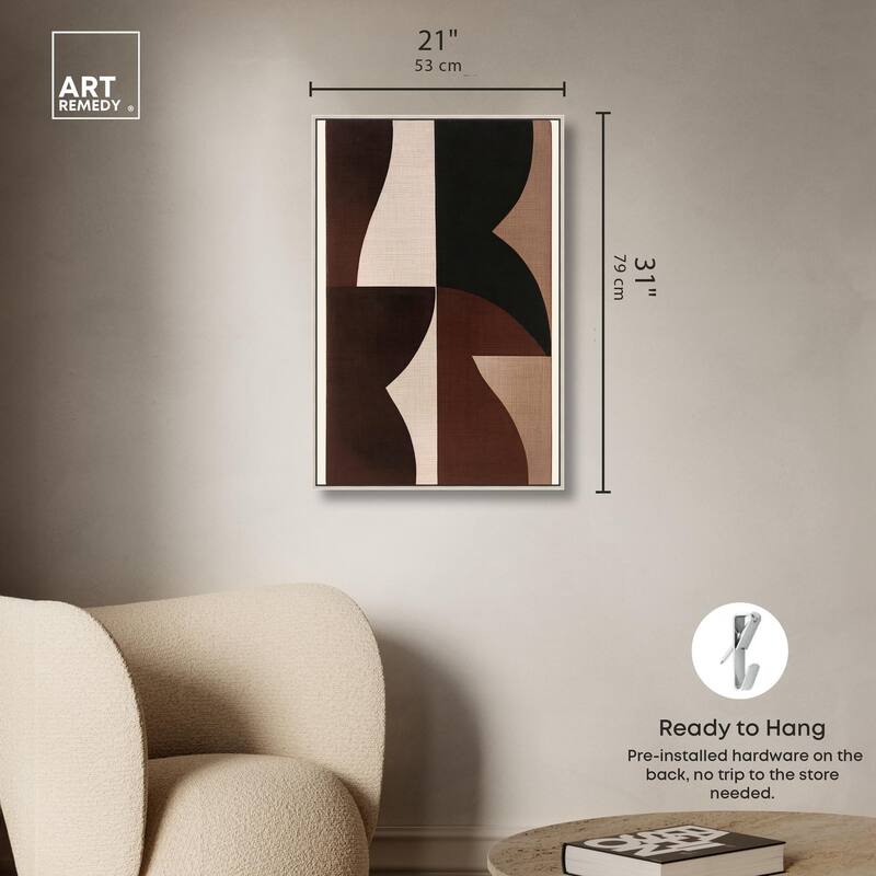 Quartet in Brown II Canvas by Art Remedy