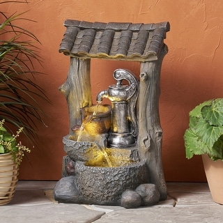 Clinch Outdoor Tier Water Pump Fountain Outdoor 3 by Christopher Knight Home