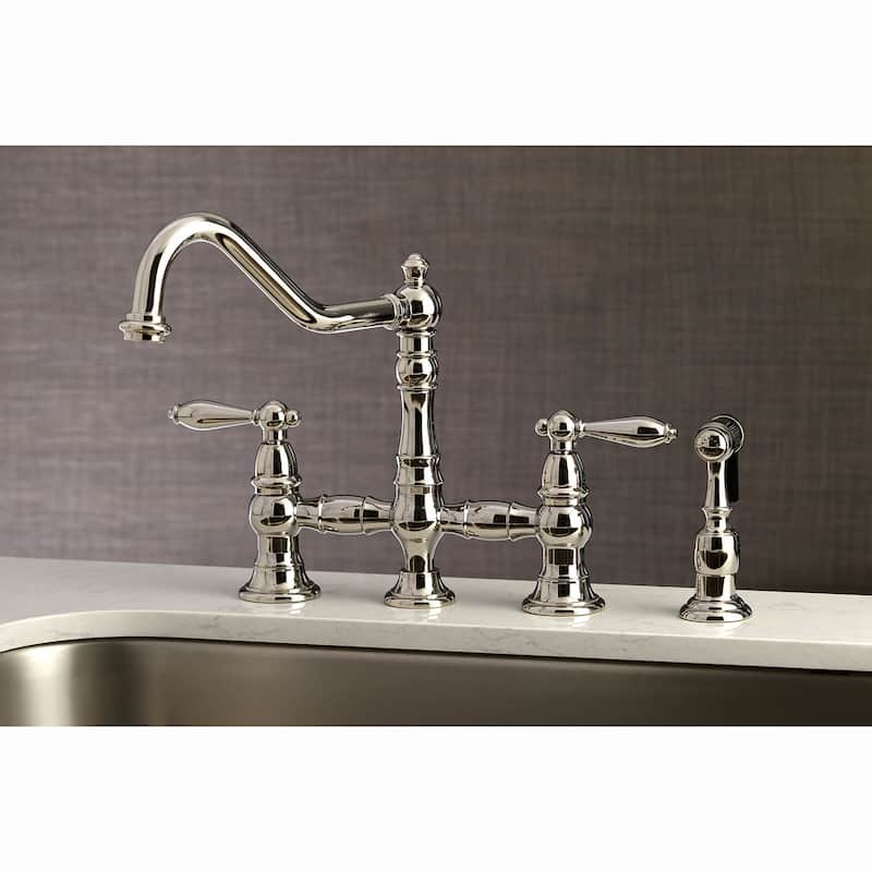 Kingston Brass Restoration Kitchen Faucet with Side Sprayer