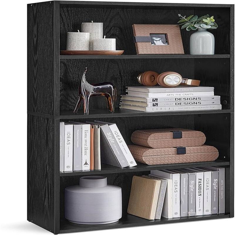Bookshelf - 9.4"D x 23.6"W x 42.3"H - Black