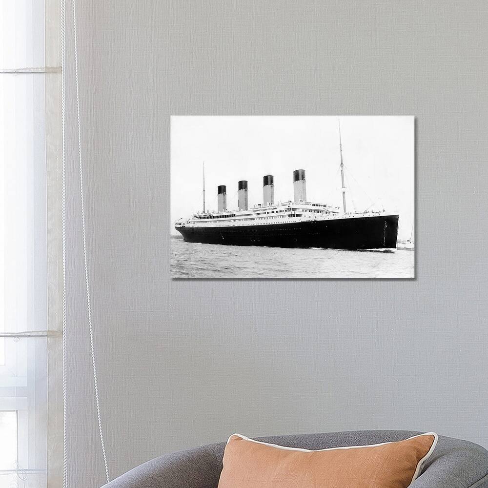 iCanvas "Photo Of RMS Titanic Departing Southampton" by John Parrot Canvas Print