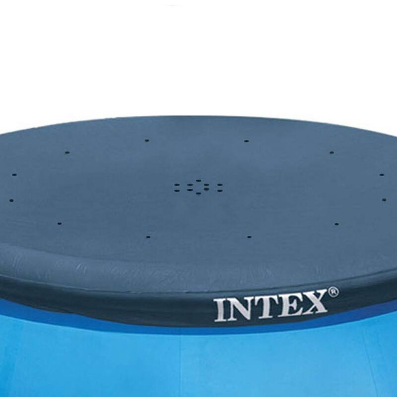Intex 10 Foot Easy Set Above Ground Swimming Pool Debris Round Cover (2 Pack) - 10.48