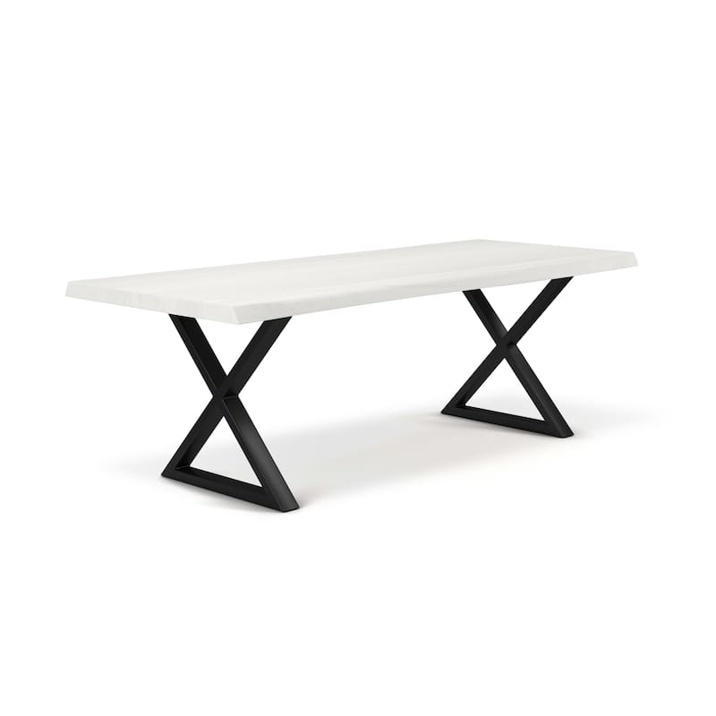 Urbia Brooks Solid Acacia Dining Table - X Base
