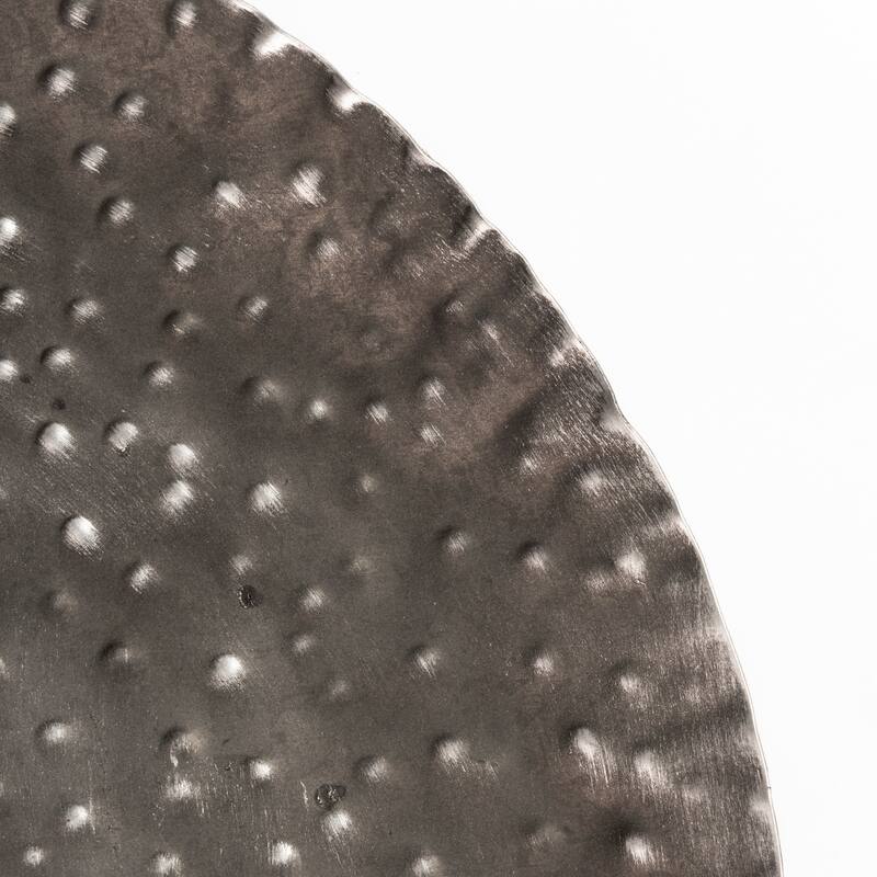 Lanx Decorative Black & Grey Metal Plates, Set of 3