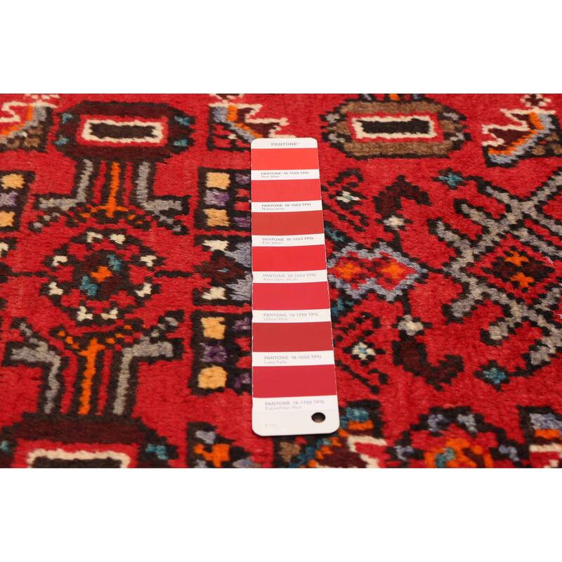 ECARPETGALLERY Hand-knotted Andelz Red Wool Rug - 4'11 x 8'8