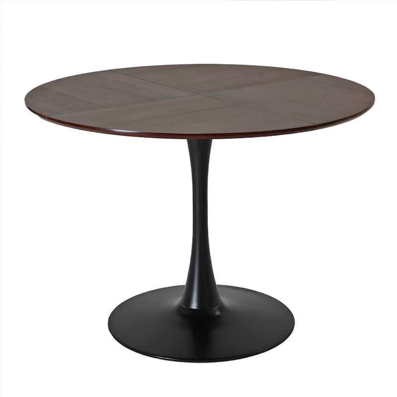 Modern Round Dining Table With Four Patchwork Tabletops
