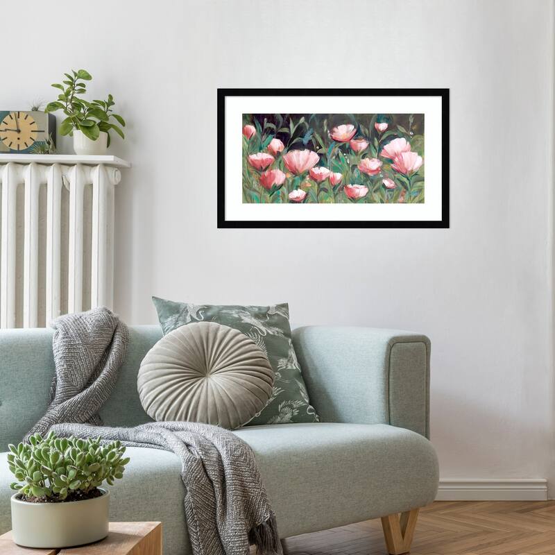 Evening Blossoms by Hannah Dawson Wood Framed Wall Art Print