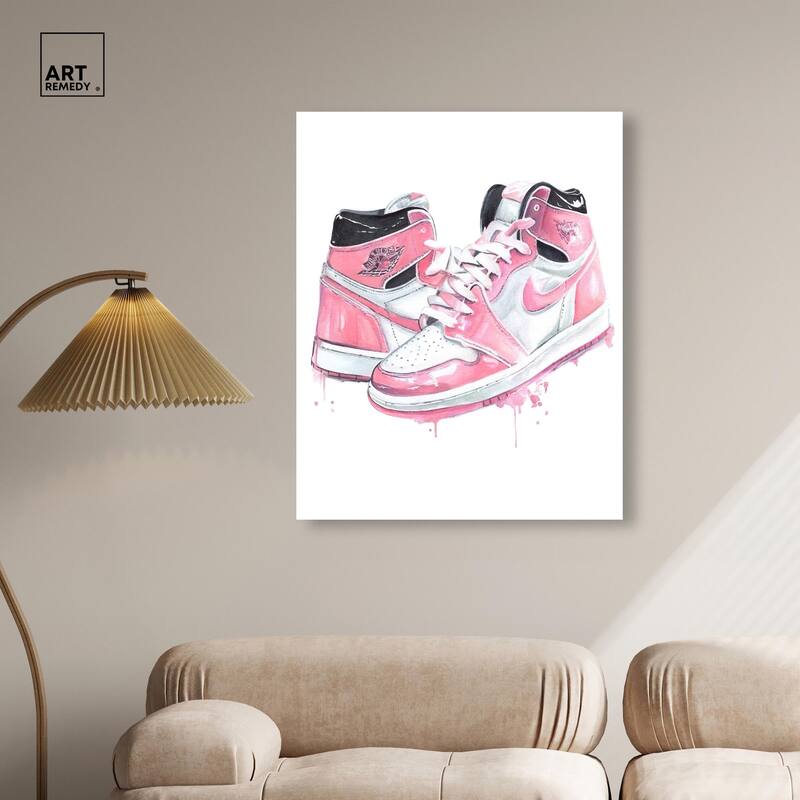 Doll Memories - Walk in Pink Canvas by Art Remedy, Gallery Wrapped