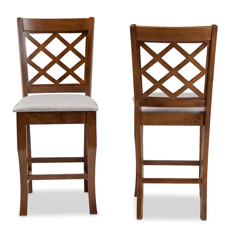 Aria Modern and Contemporary 2-Piece Counter Height Pub Chair Set