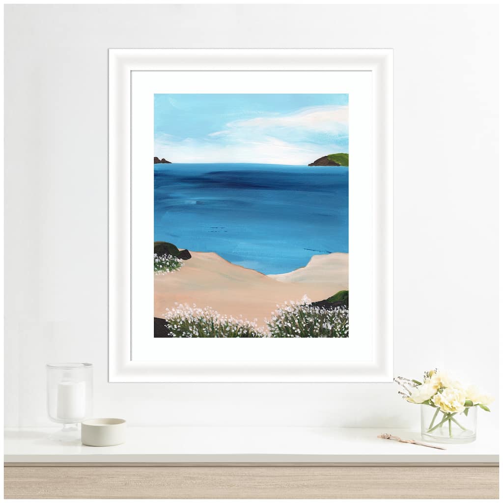 Kate and Laurel Framed Art Midday at Sea by Nikita Jariwala