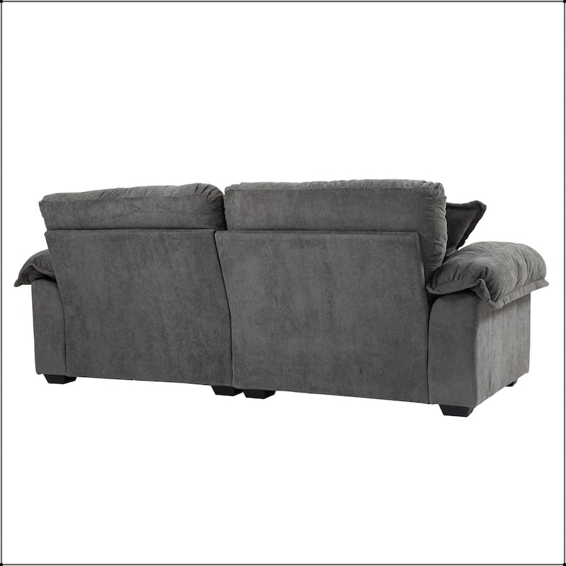 84" Chenille Small Loveseat Deep Seat Sofa