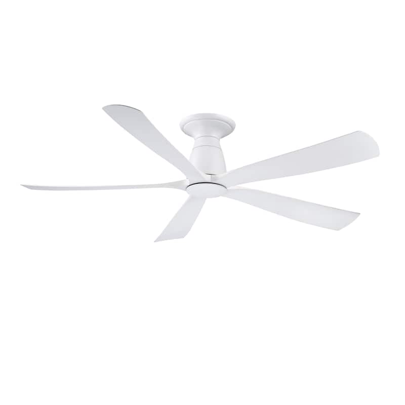 Kute5 52 inch Indoor/Outdoor Ceiling Fan with Matte White Blades - Matte White