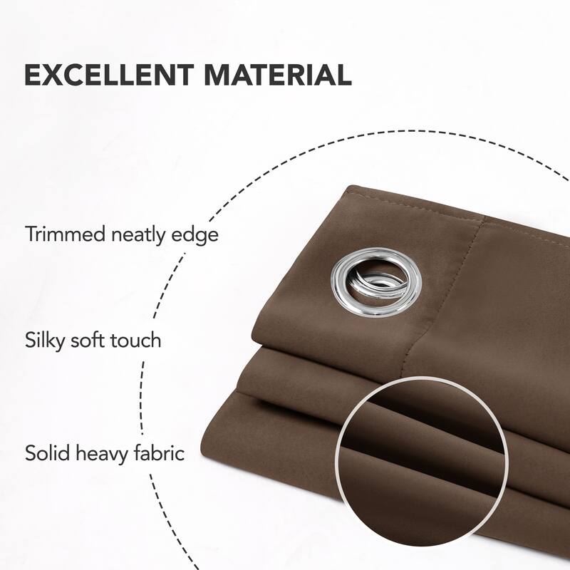 Deconovo Insulated 42 Width Curtain Panel Pair (2 Panel)