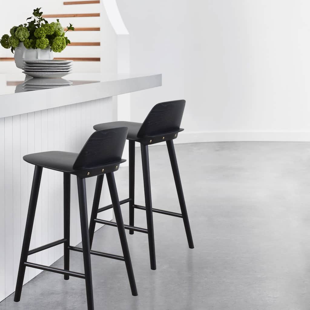 Alma Modern Wooden Counter Stool (26-inch)