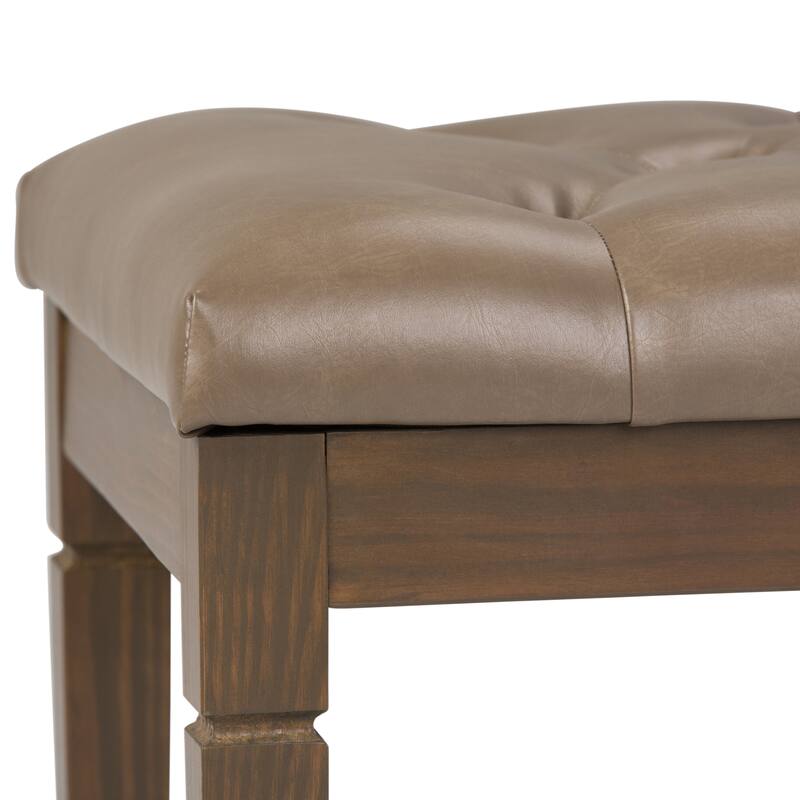 WYNDENHALL Hopewell 48 inch Wide Traditional Rectangle Ottoman Bench